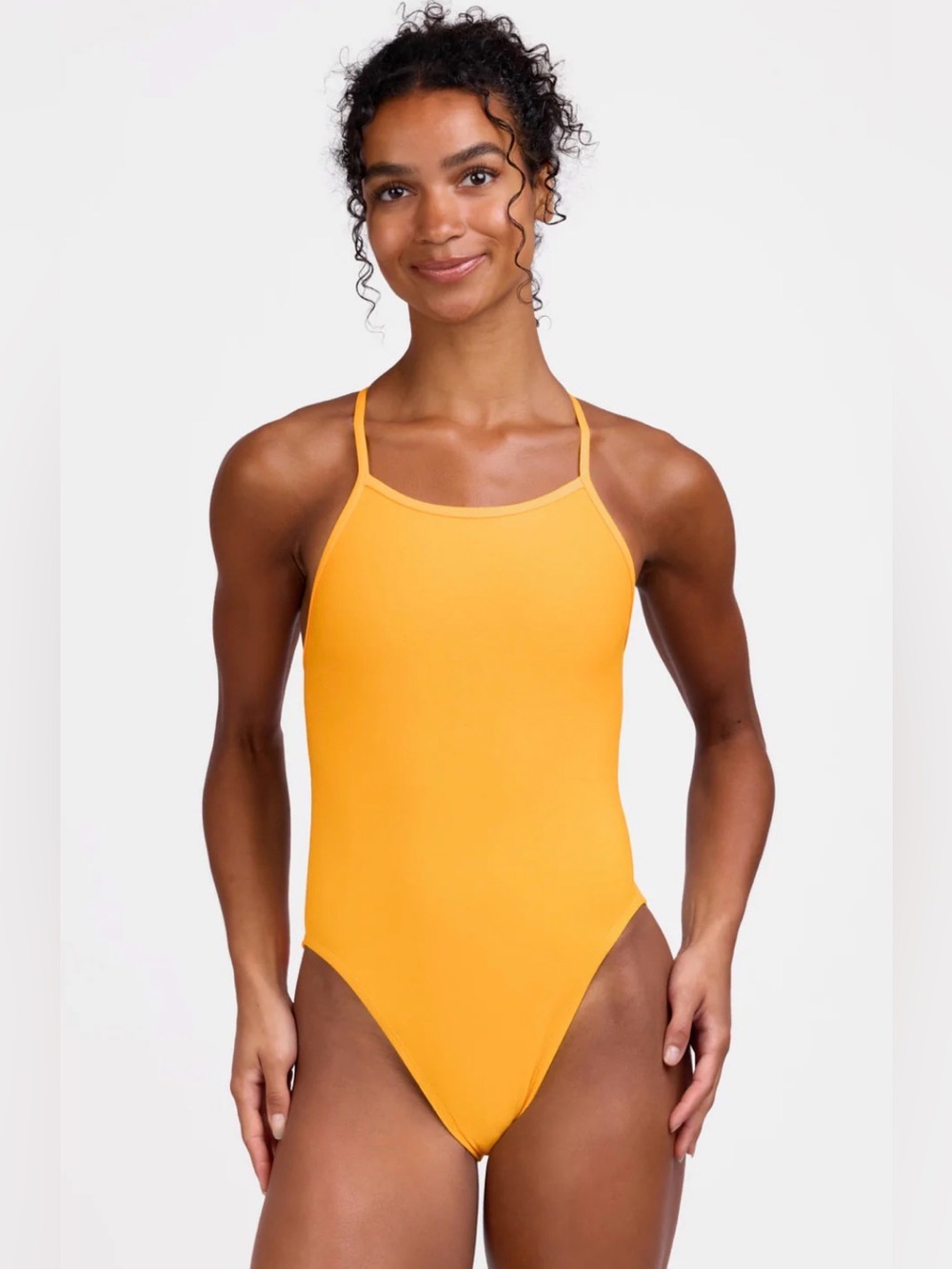 JOLYN “Heath” One-Piece Swimsuit Yellow / Mango Sz 30